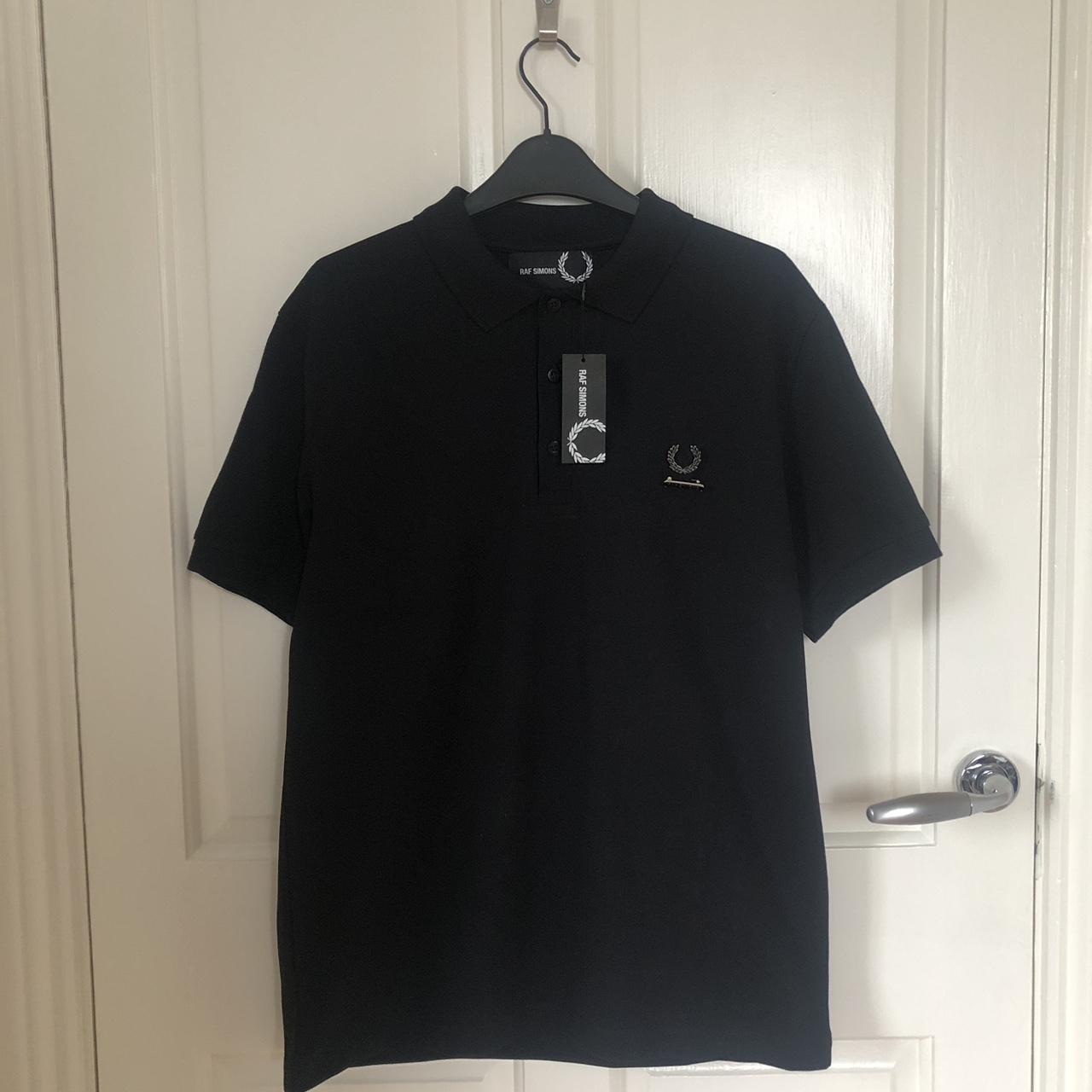 Fred Perry x RAF SIMONS enamel pin polo shirt,