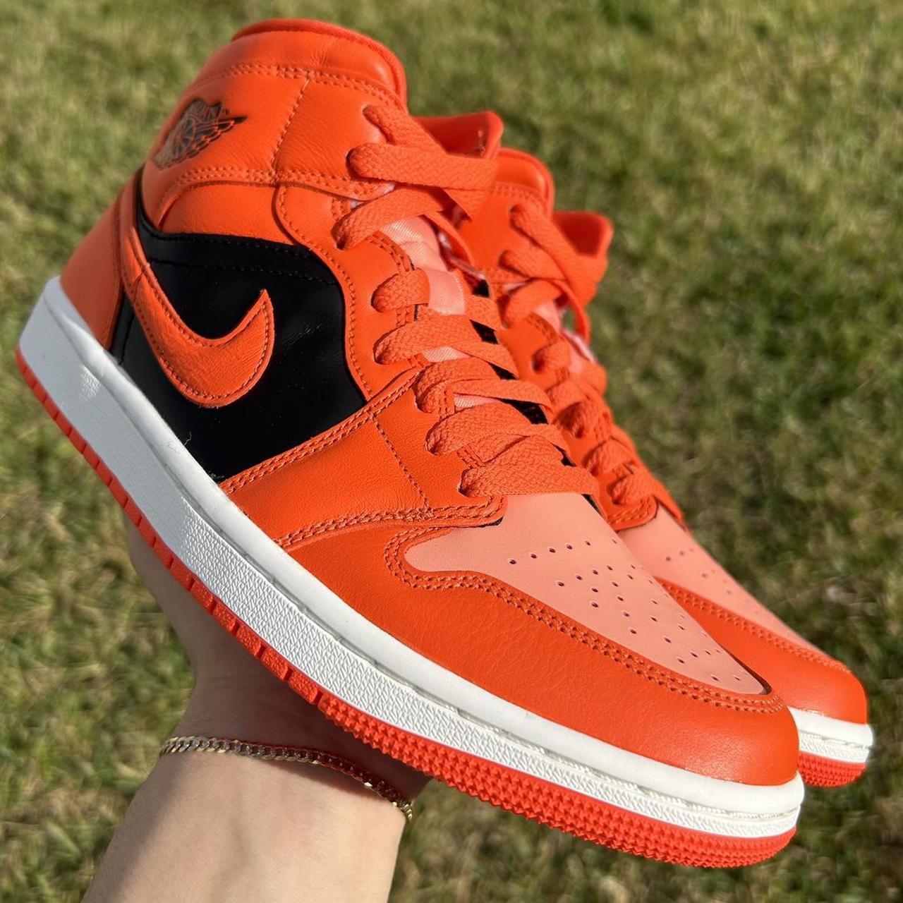 new-nike-air-jordan-1-mid-orange-condition-brand-depop