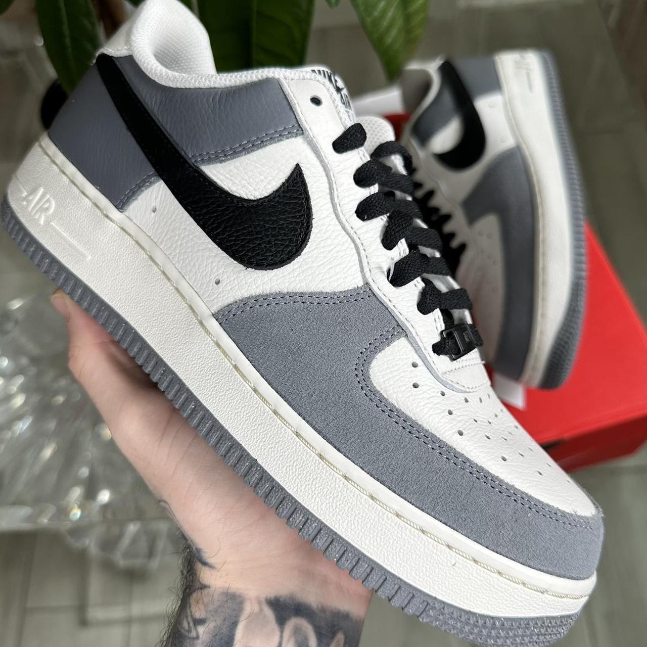 NEW NIKE AIR FORCE 1 LOW GREY WHITE... - Depop