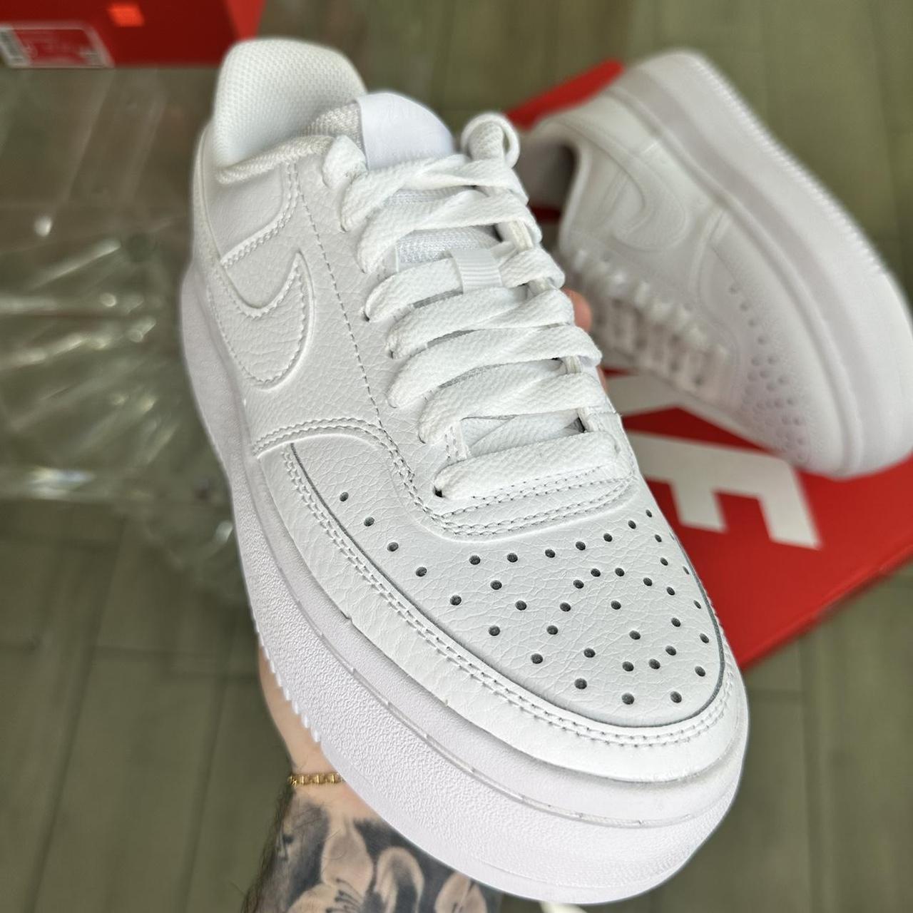 womens white nike platform sneakers