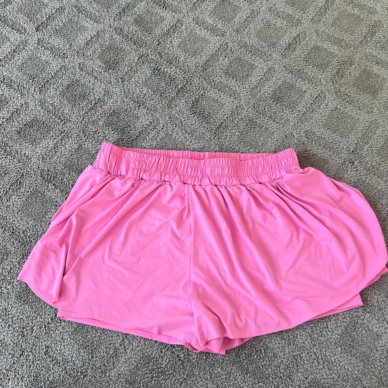Hot pink running workout shorts SUPER soft Depop
