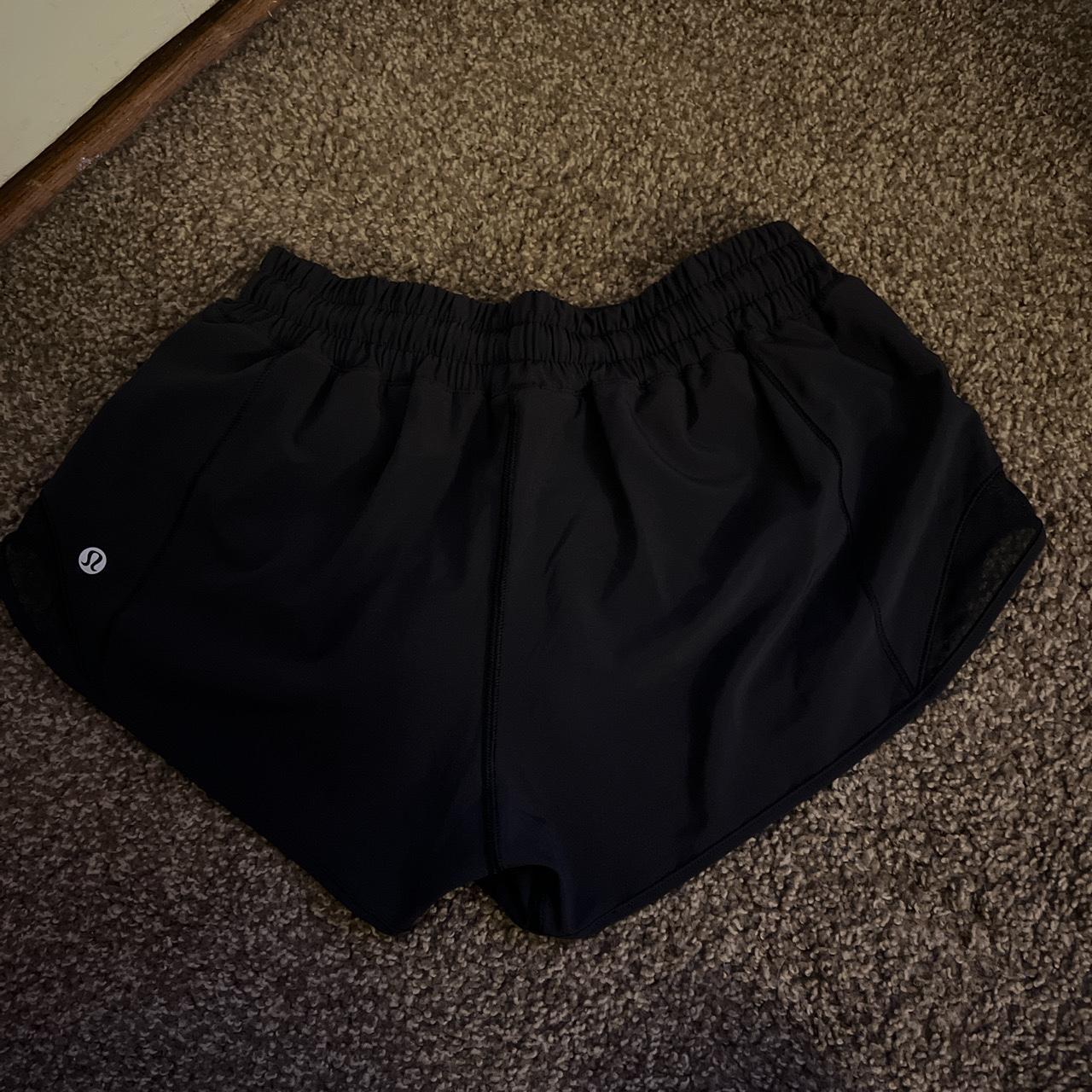 lulu lemon shorts. worn once. two pockets with zippers - Depop