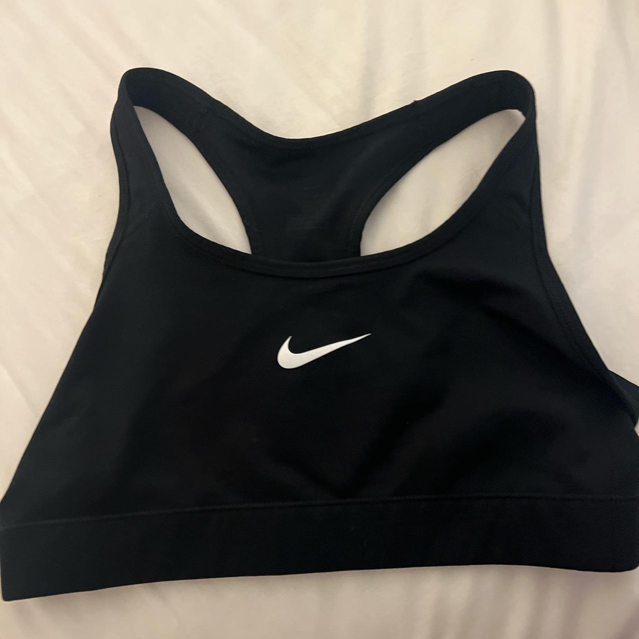 nike black sports bra - Depop