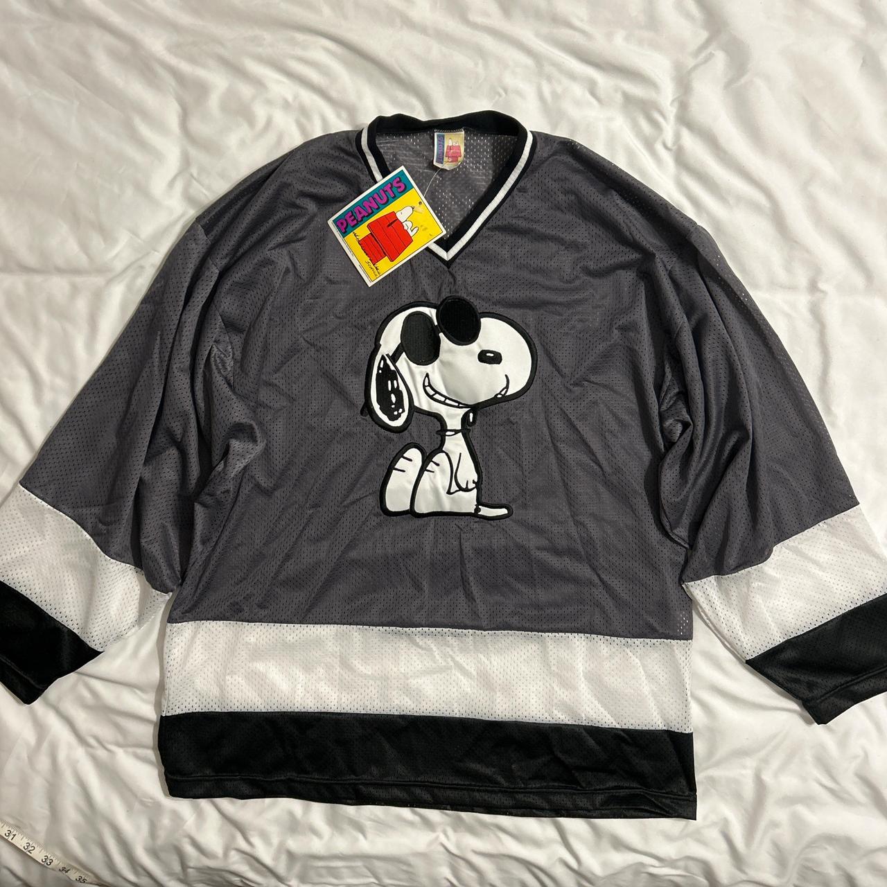 Vintage snoopy peanuts hockey jersey. Joe cool... Depop