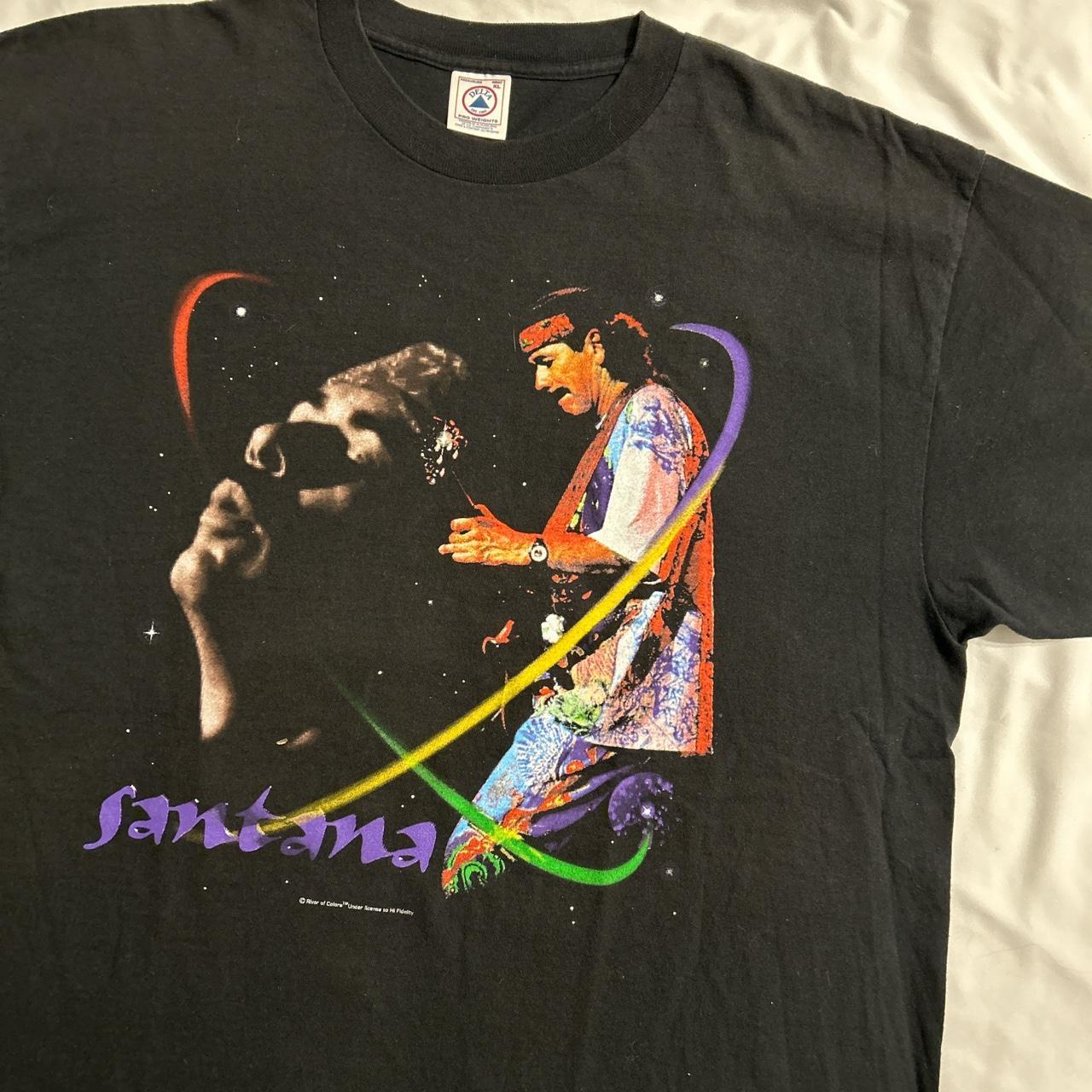 1999 outlet Santana “ River of colors” tee