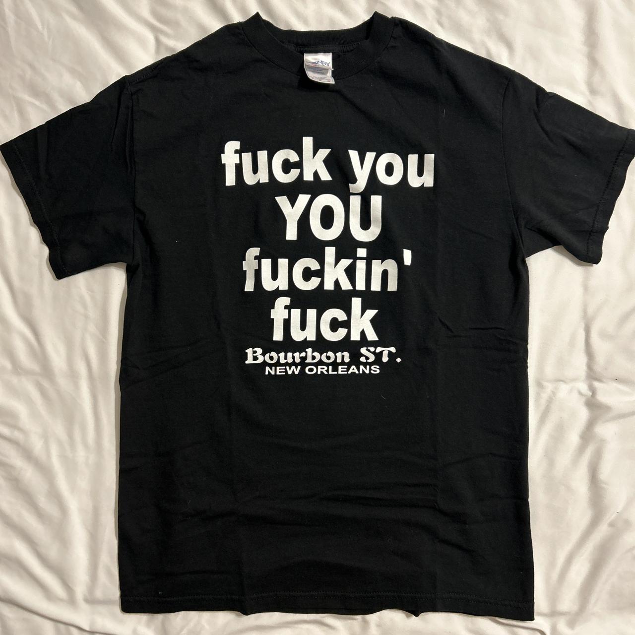全国送料無料ギフト fuck Vintage You Depop | New st Bourbon tee. fuck fuckin トップス