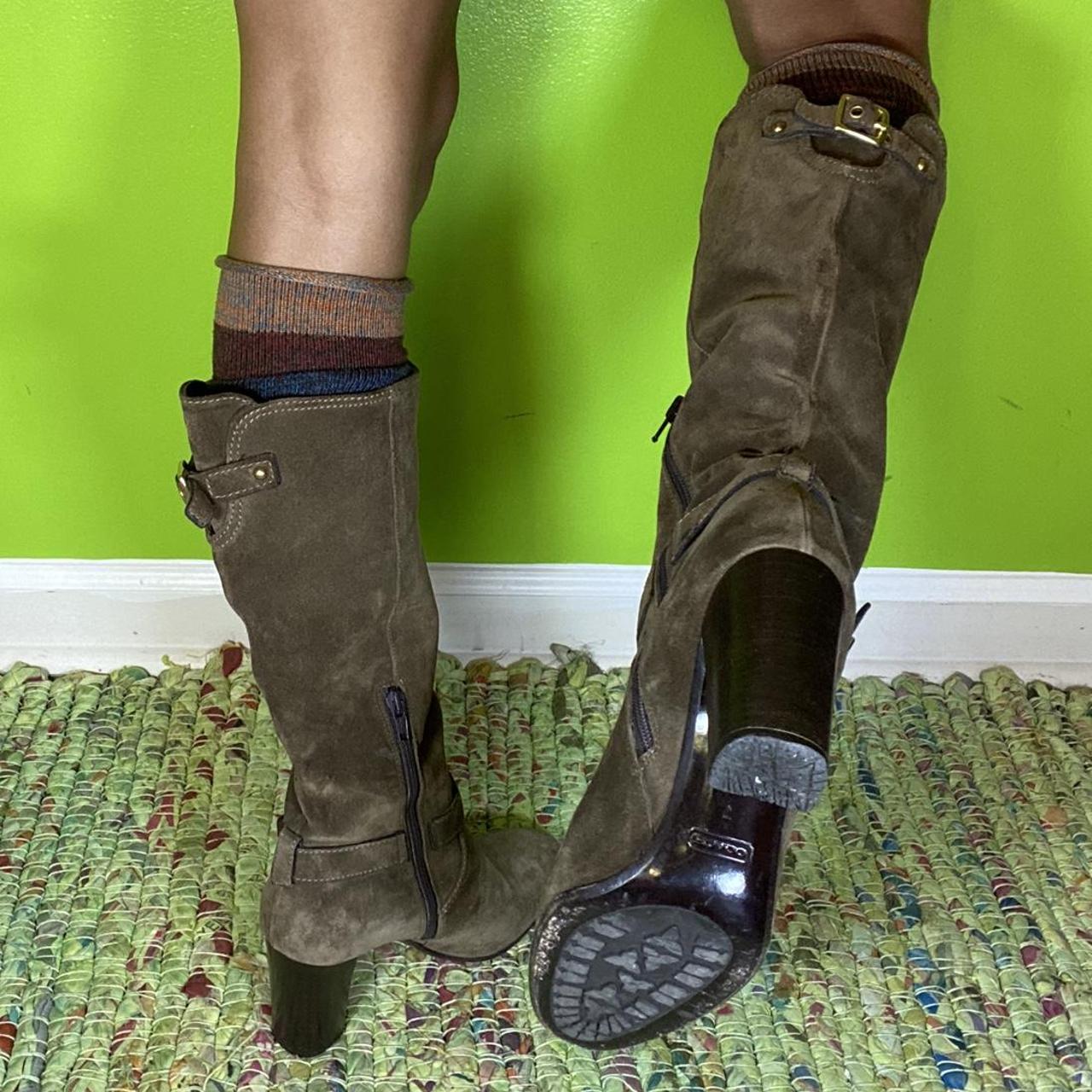 Coach Women's Brown and Gold Boots (2)