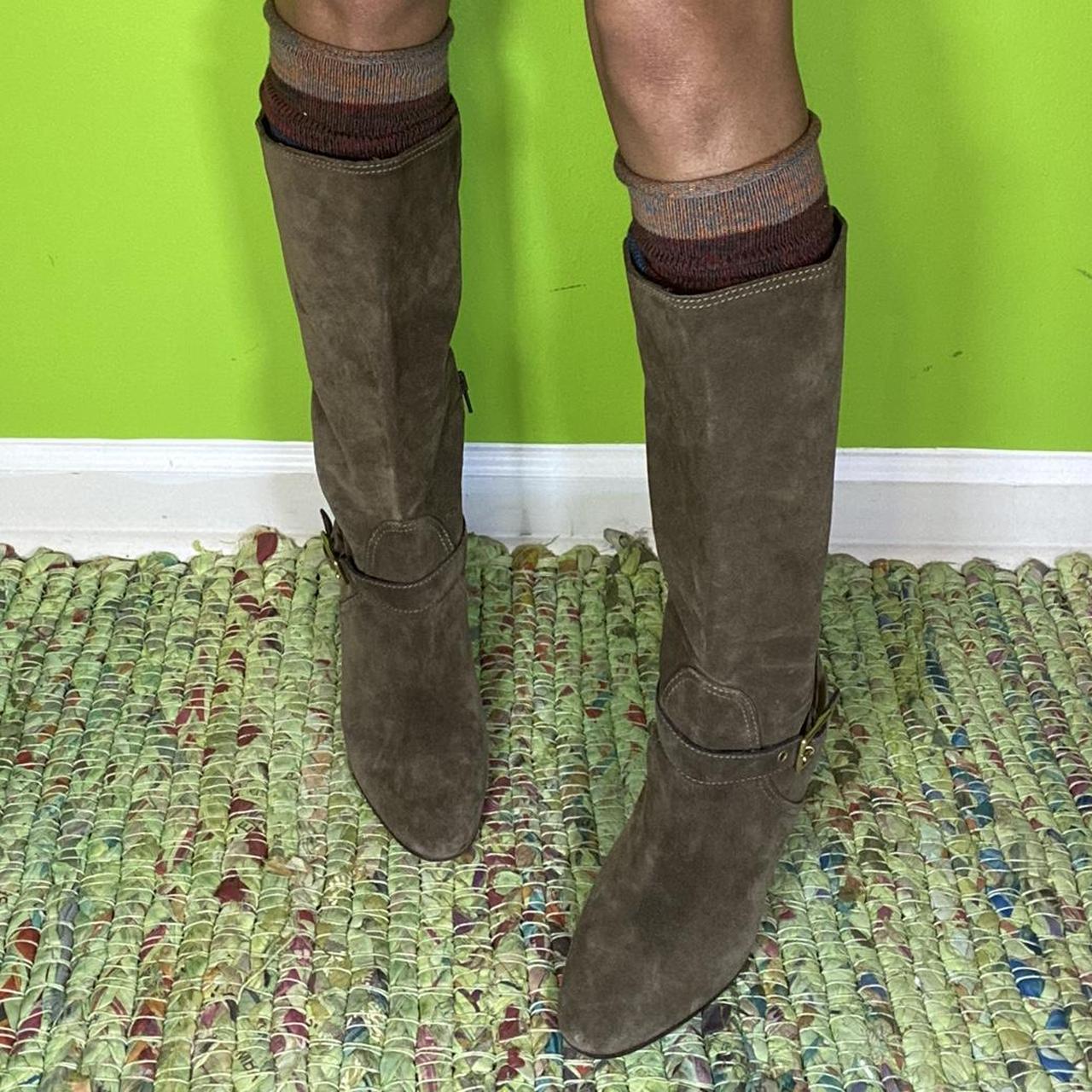 Coach Women's Brown and Gold Boots (3)