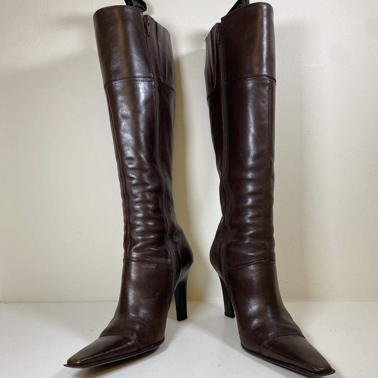 Vintage Glam 2000s Calf High Boots Aldo — Womens... - Depop