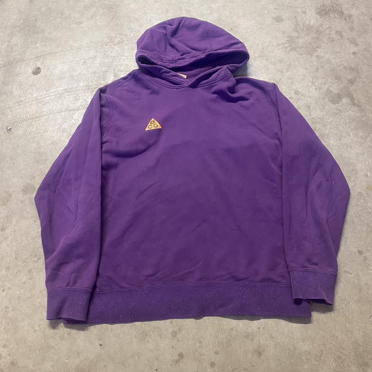 Nike ACG Men's Purple Hoodie | Depop