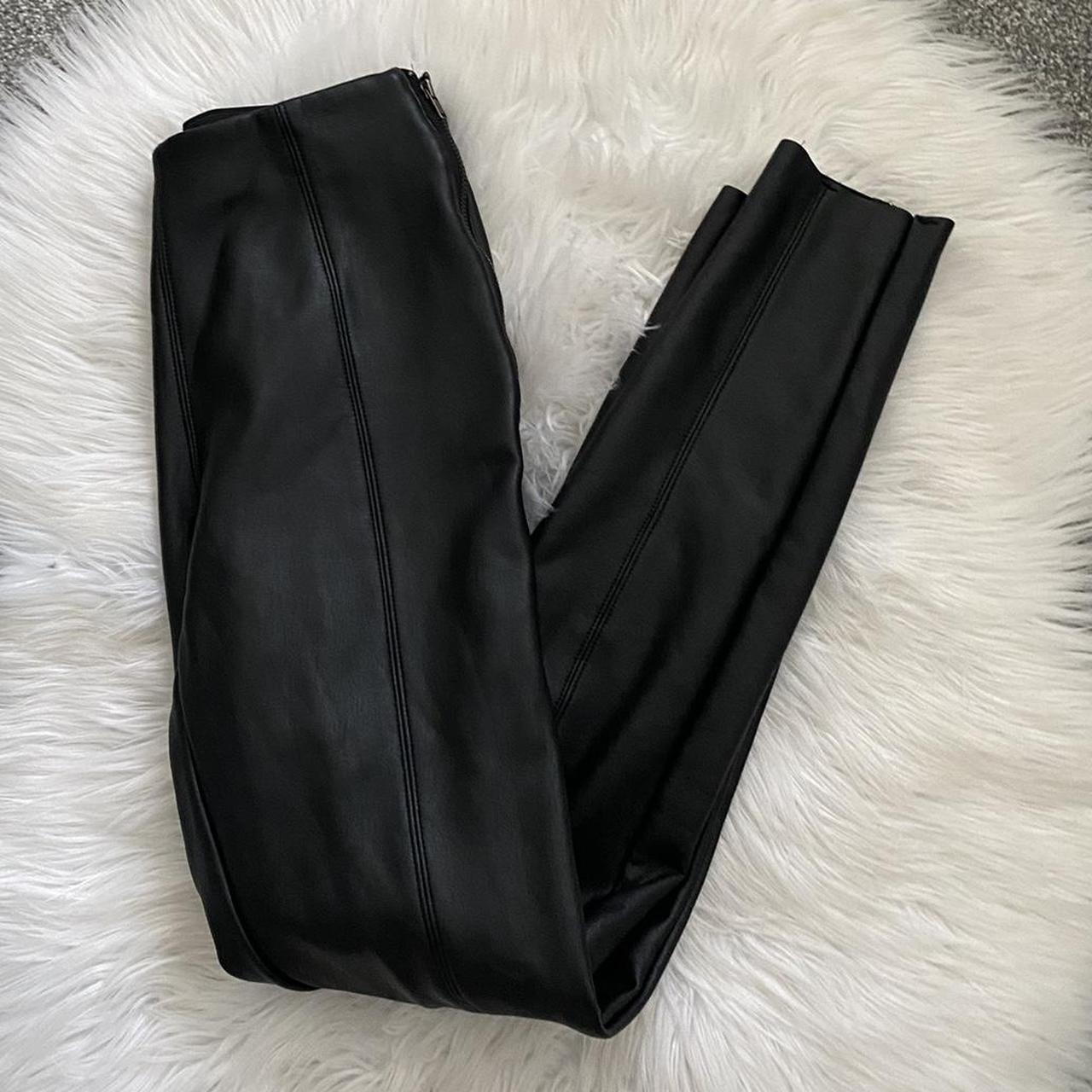 topshop faux leather leggings size 6