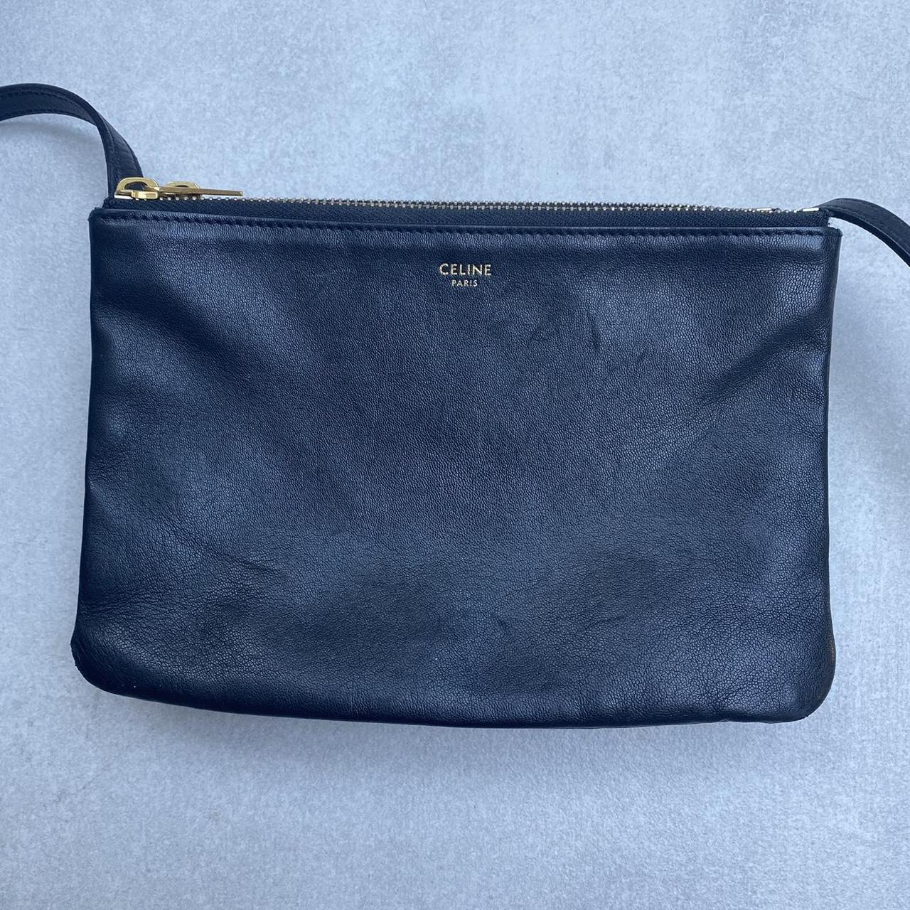 Authentic Celine Celine Three Zip Bag 100% Genuine Counter