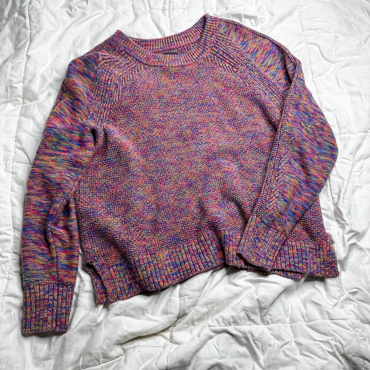 Trippy Gap rainbow sweater 🌈 - Depop