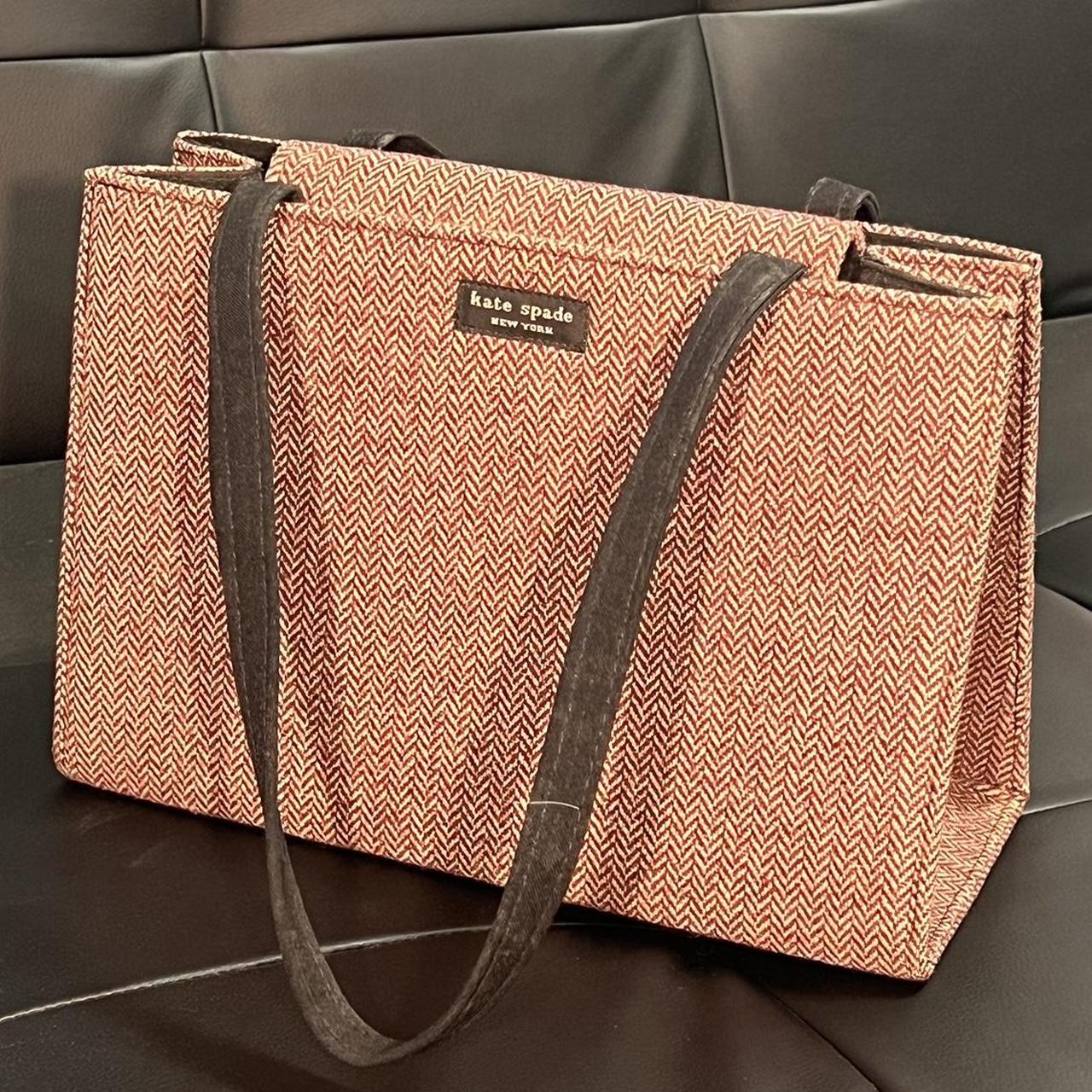 Kate Spade Brown online Herringbone Purse