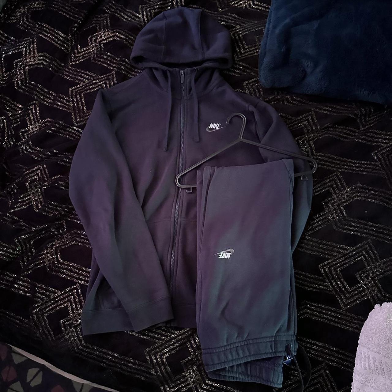 mens nike tracksuit set blue