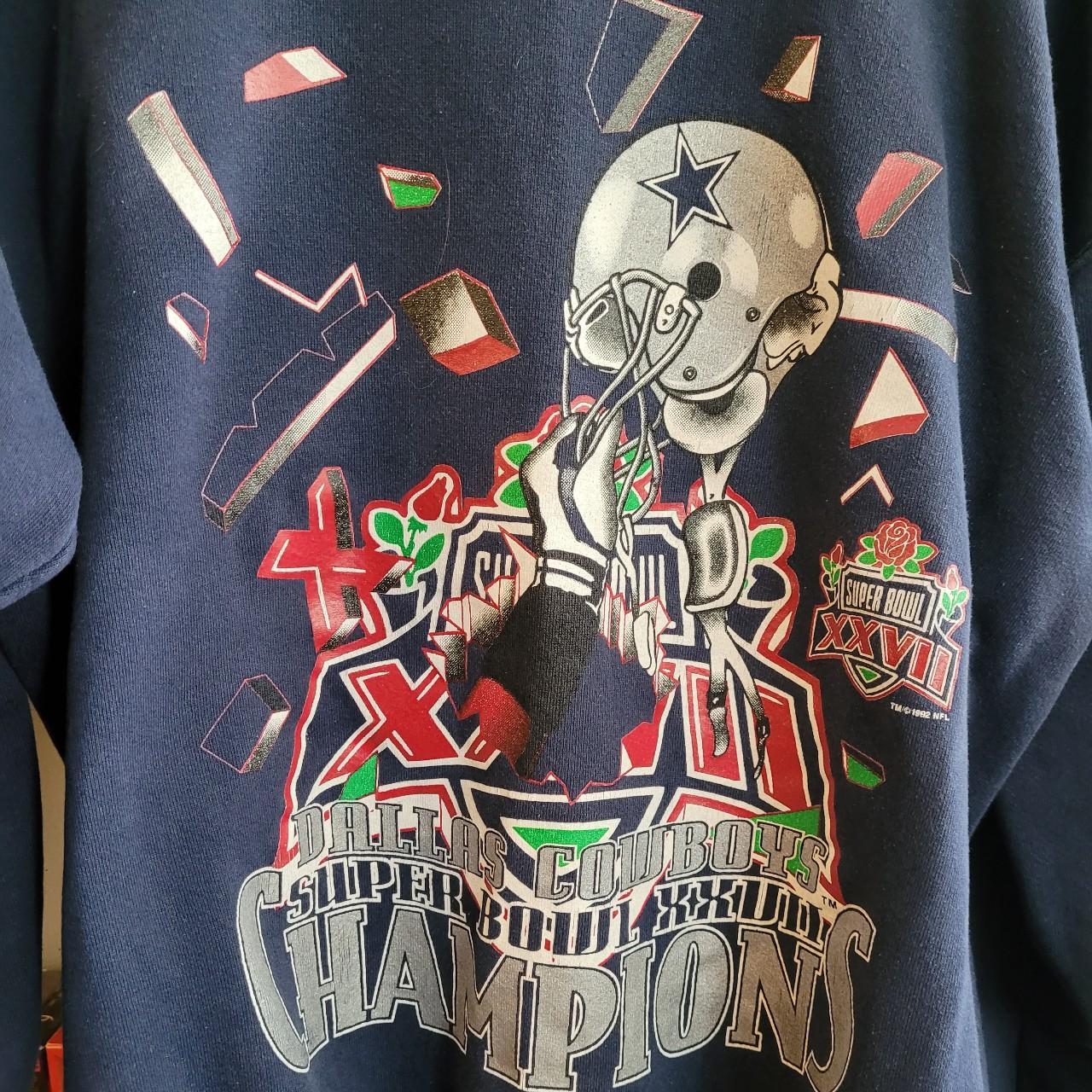 Vintage Nutmeg Dallas Cowboys hoodie in navy. From - Depop