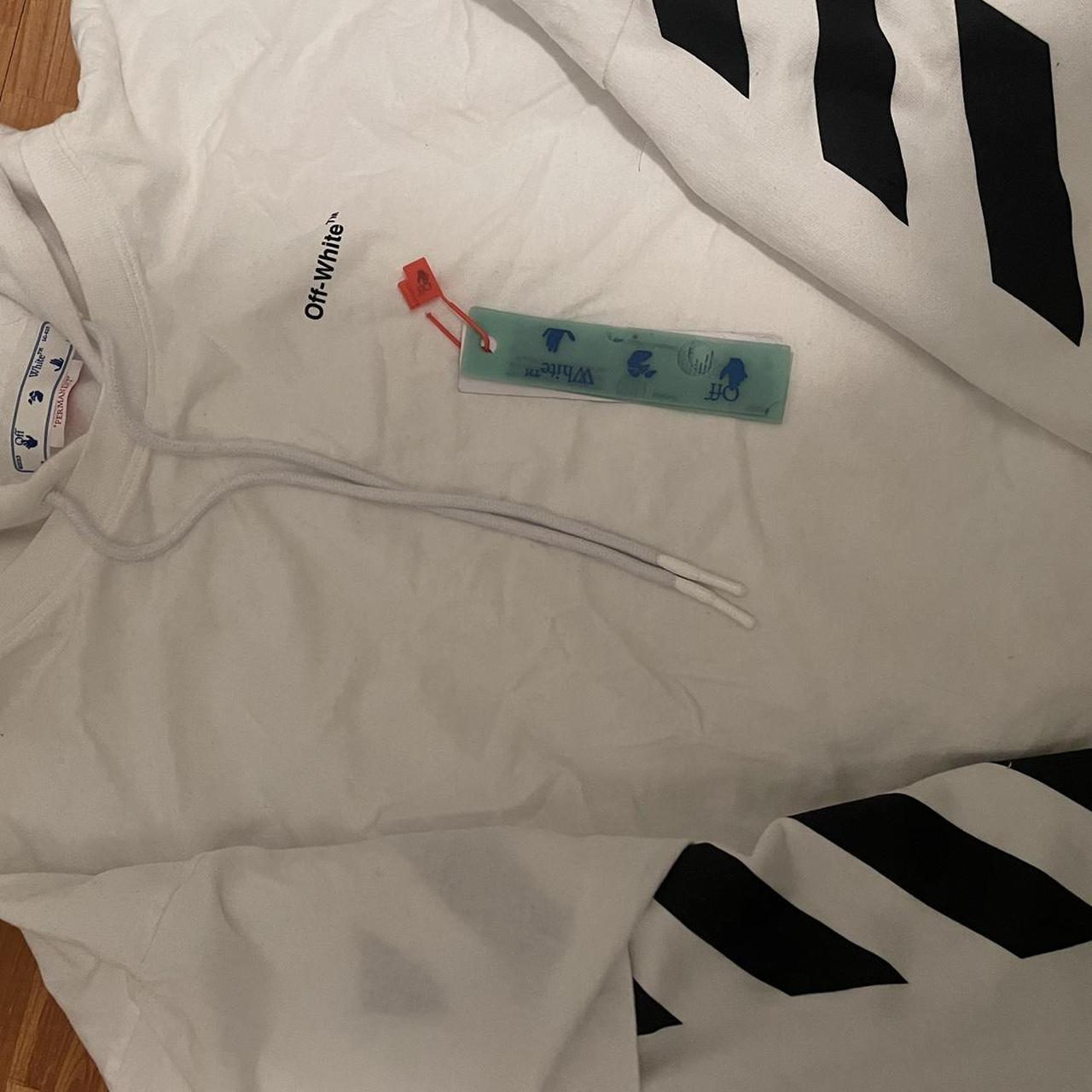 OFF WHITE HELVETICA DOUBLE TEE HOODIE, $400...