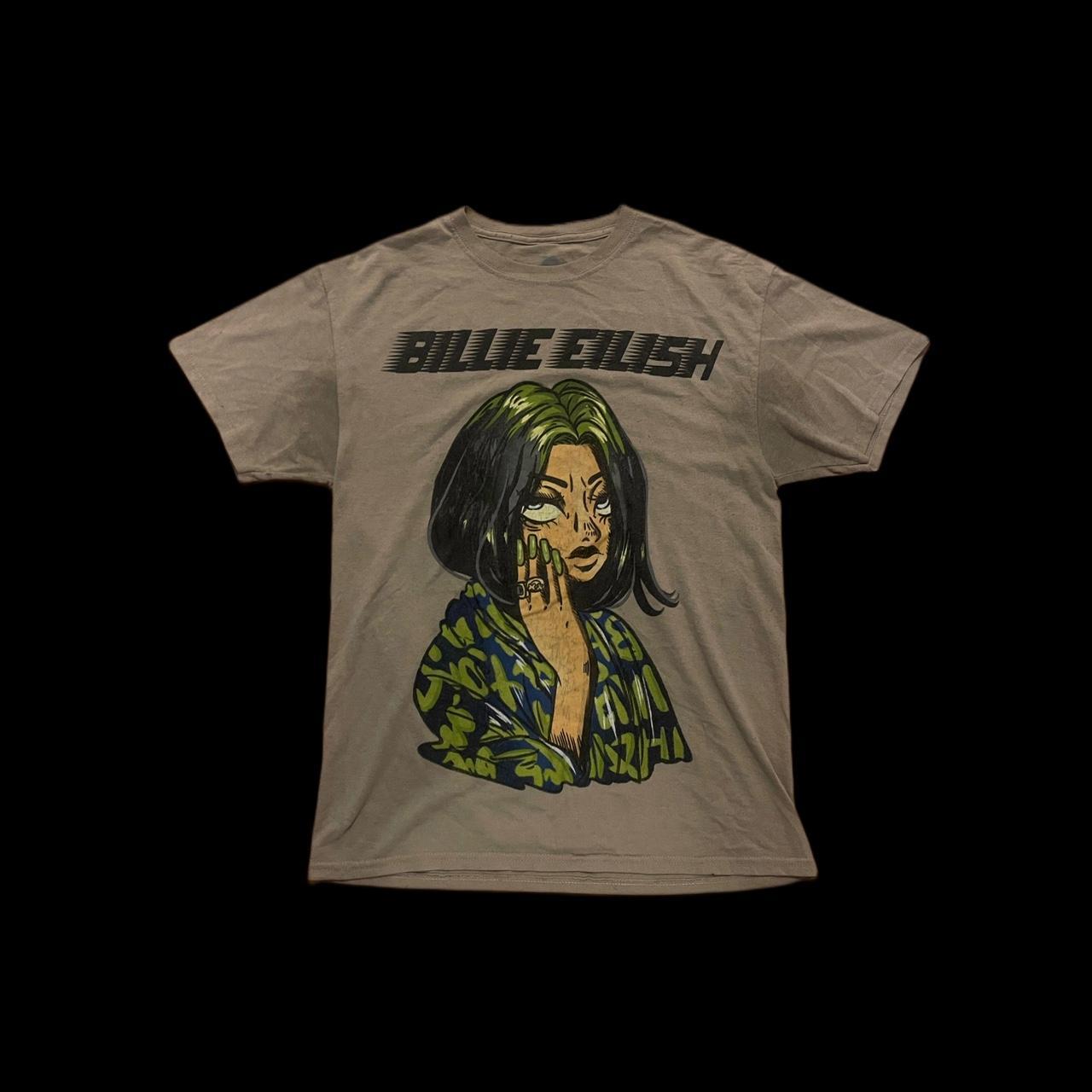 hot topic billie eilish shirt worn a lot, condition... - Depop