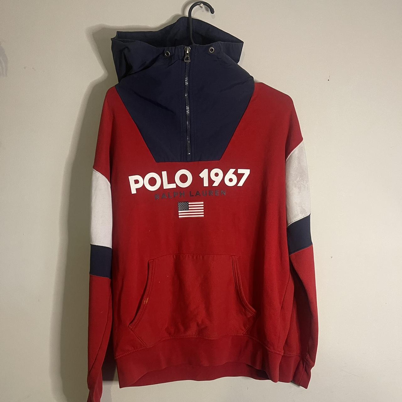 POLO RALPH LAUREN QUARTER ZIP 1967 HOODIE slight