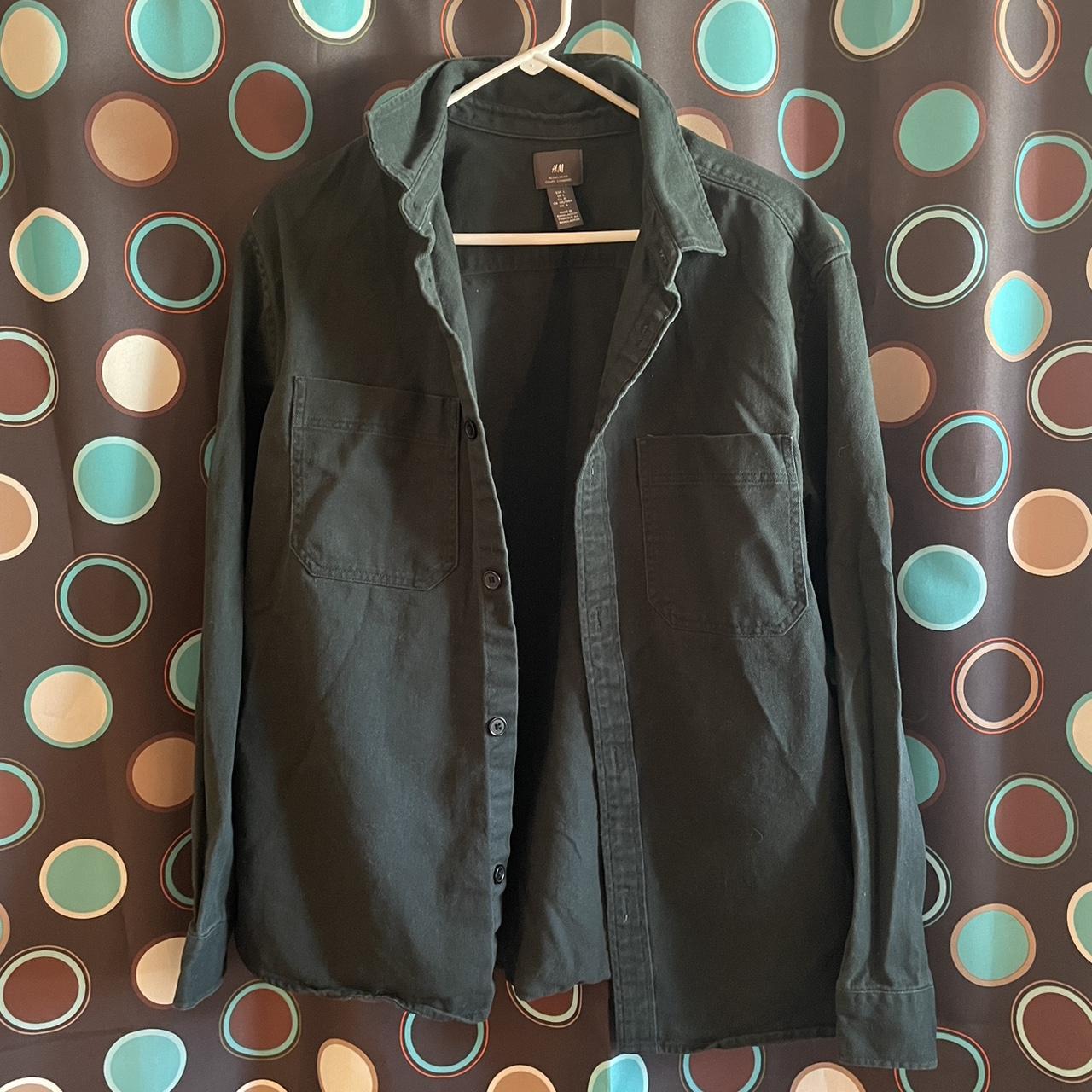 H&M Men's Green Shirt Depop
