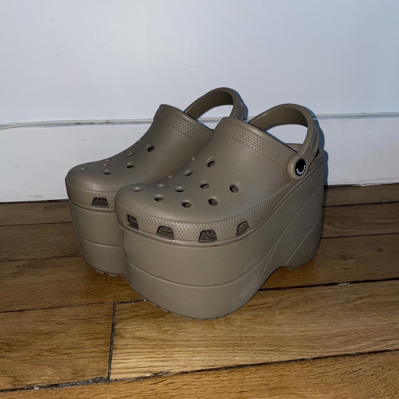 Balenciaga sale wedge crocs