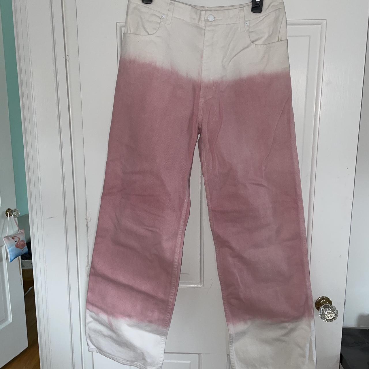 Eckhaus Latta Men's White and Pink Jeans
