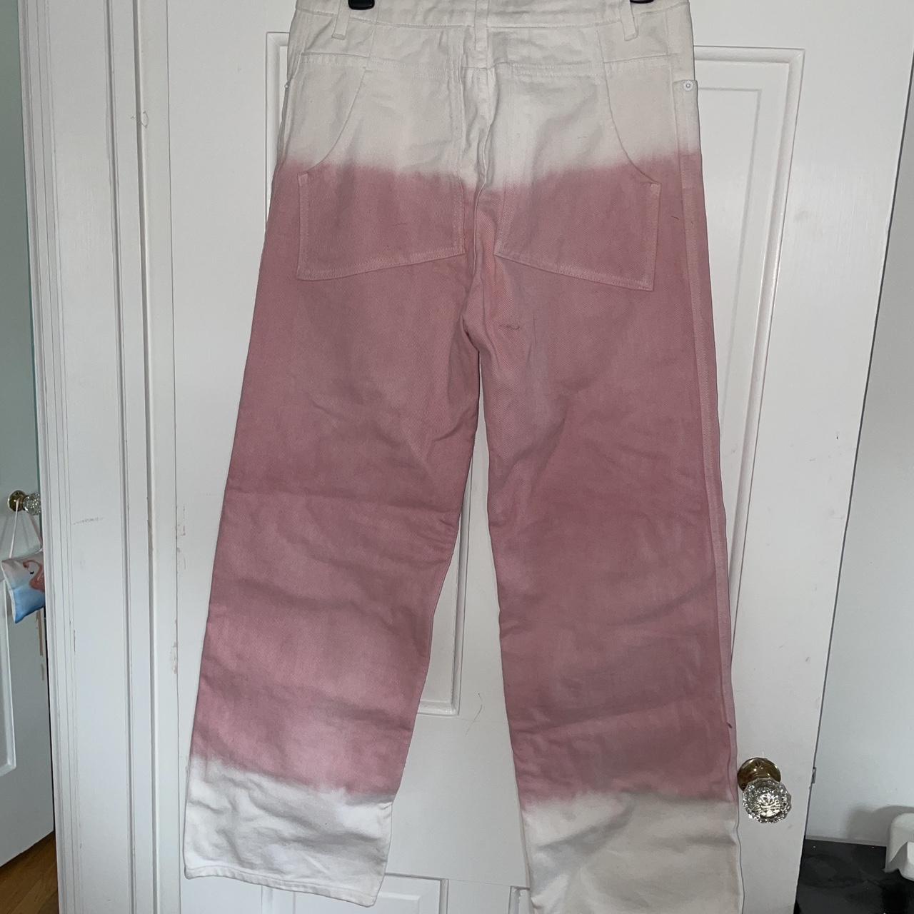 Eckhaus Latta Men's White and Pink Jeans (2)
