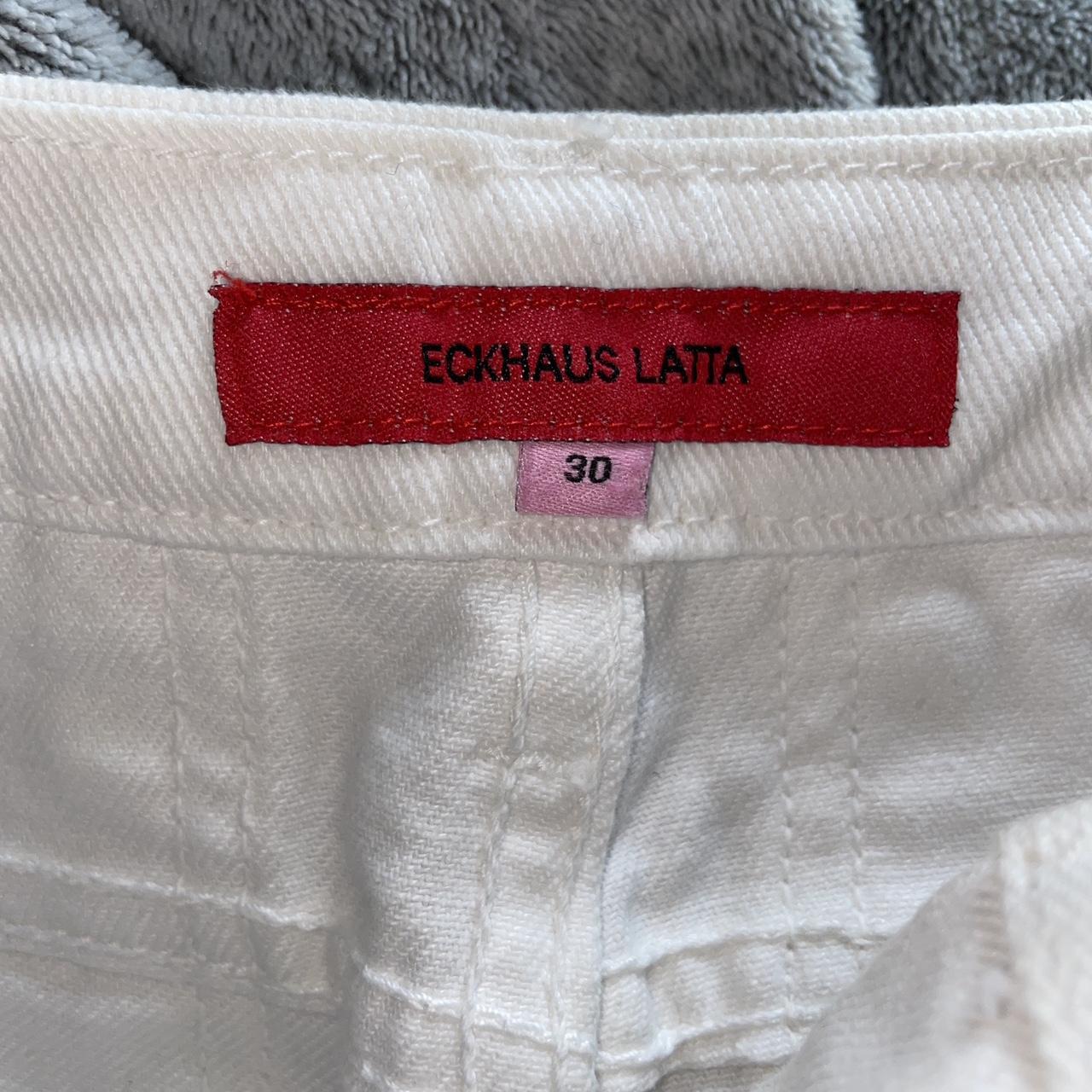 Eckhaus Latta Men's White and Pink Jeans (4)