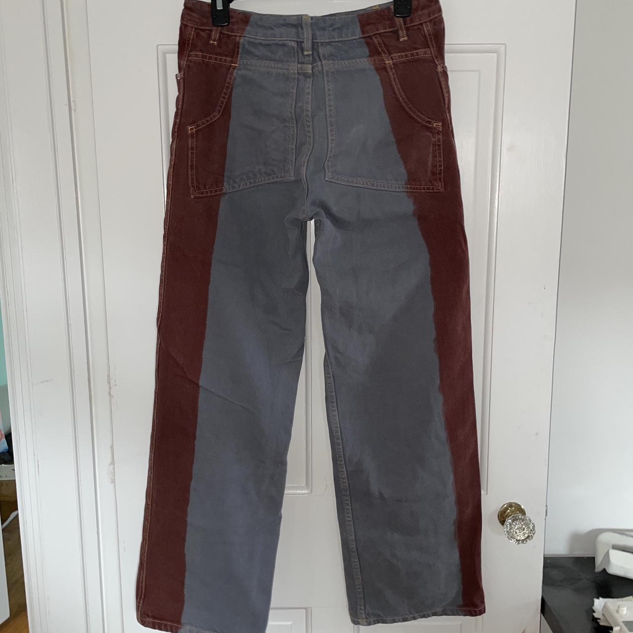 Eckhaus Latta Men's Blue and Red Jeans (2)