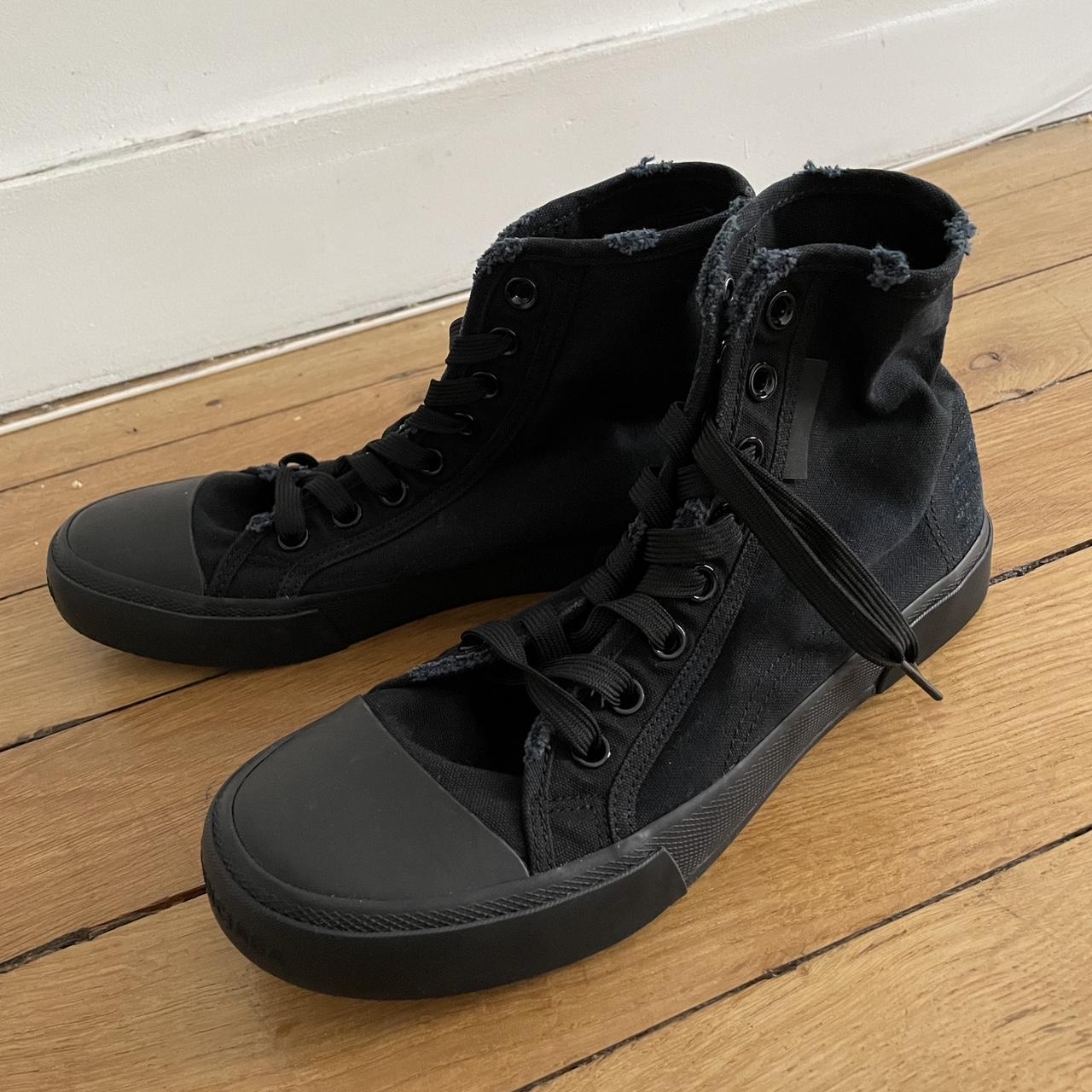 靴 BALENCIAGA PARIS SNEAKER 40 balenciaga paris high top sneakers size 40/ us | Depop