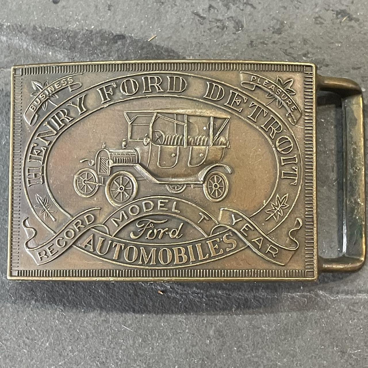 Ford Belt Buckle - Stamped 799 Solid Brass - Automotive - Ford