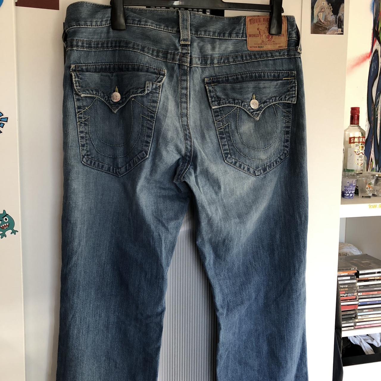 Vintage True Religion Jeans Used condition, fraying... - Depop