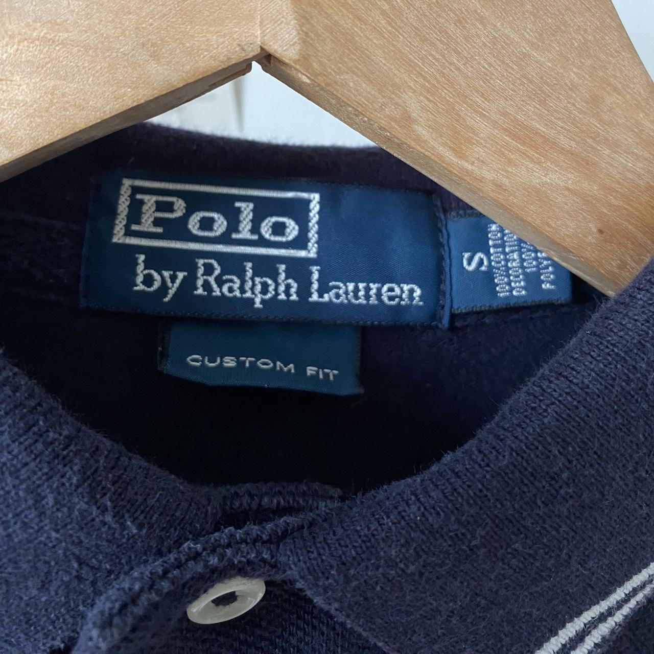 Vintage Ralph Lauren polo Navy Size S custom fit... - Depop