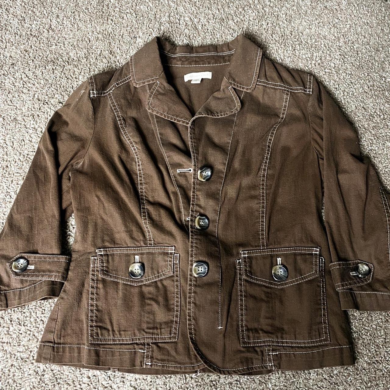 Coldwater Creek Women S Brown Jacket Depop