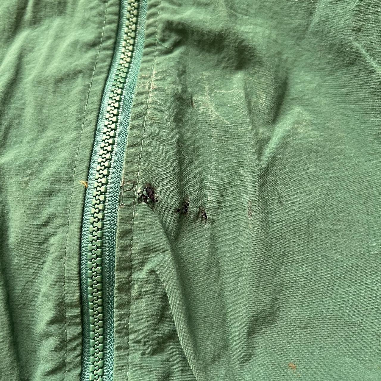 Vintage track suit forest green shell | plaid lining... - Depop