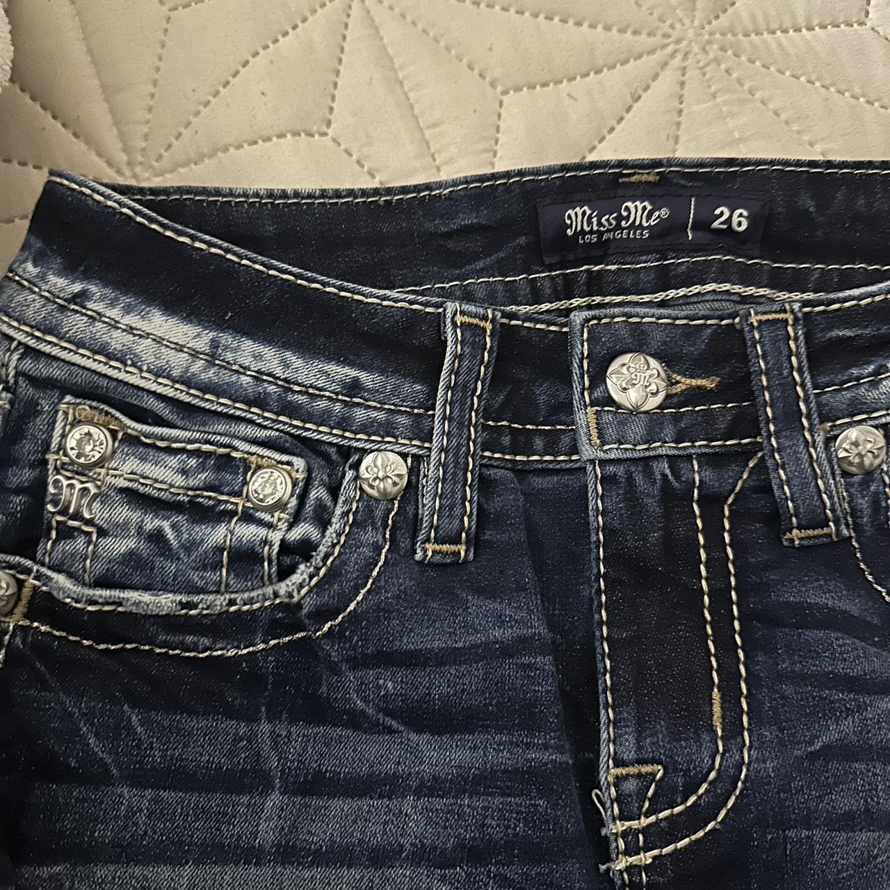 miss me jeans size 26 flared, never worn tag still... - Depop