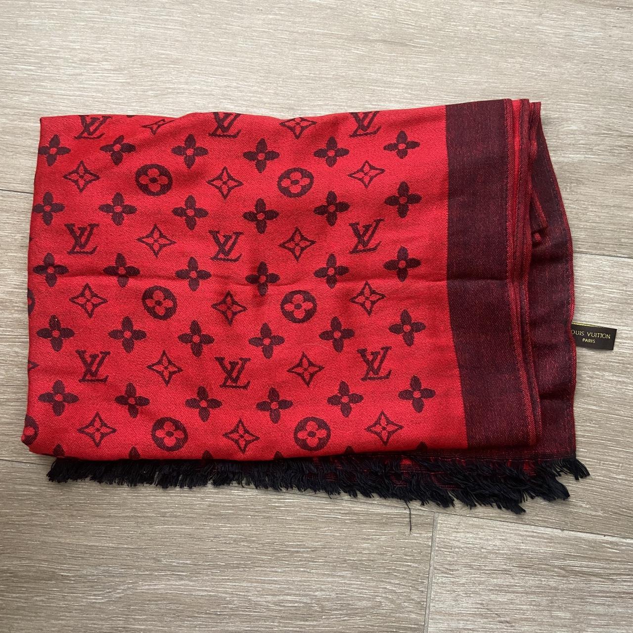 Silk scarf Louis Vuitton Red in Silk - 32830479
