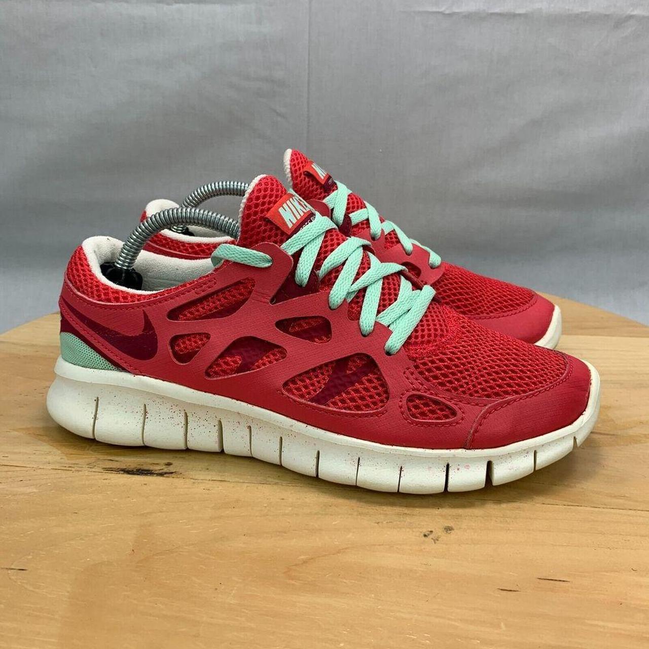 Nike Free Run 2 Womens Size 6.5 Shoes Red Athletic. Depop