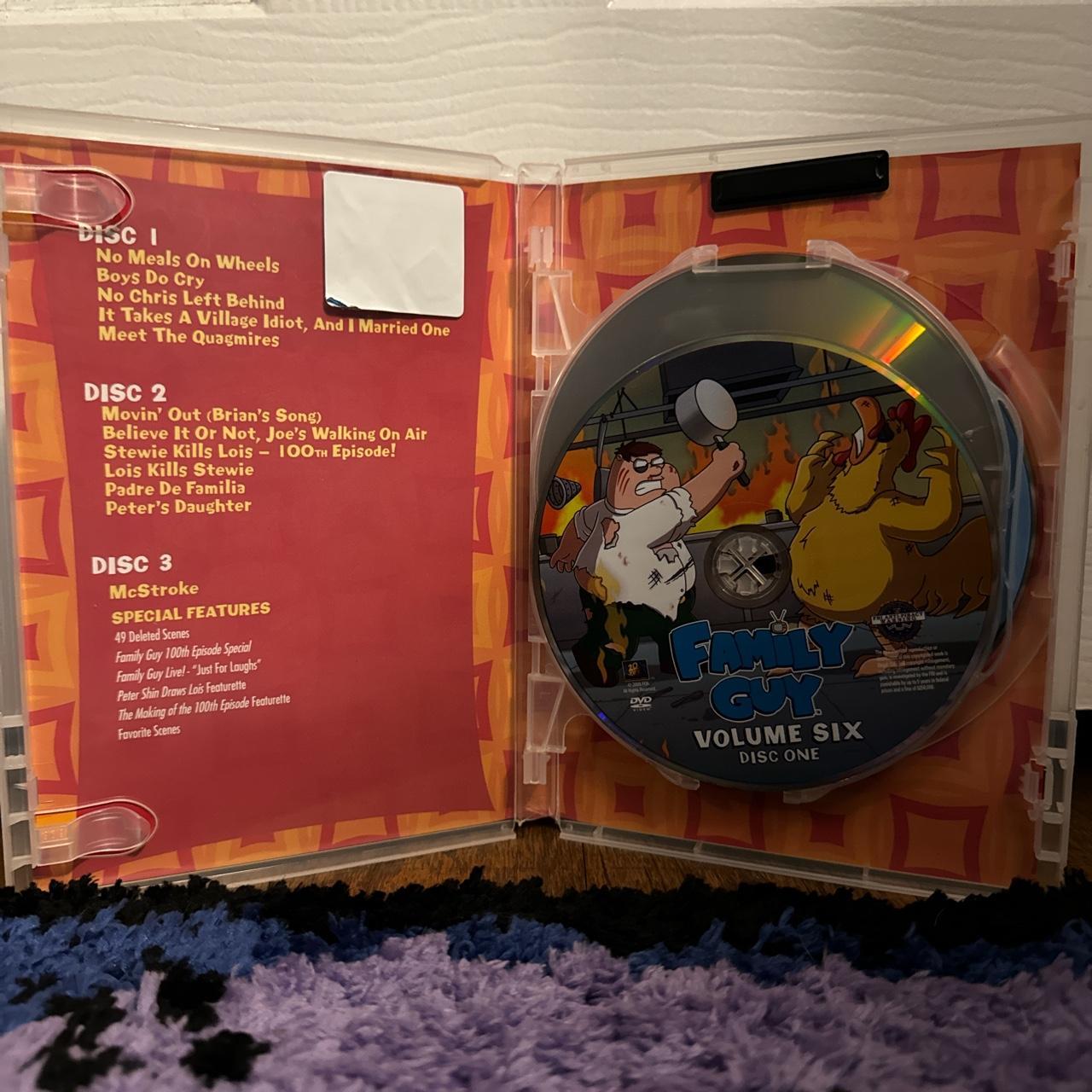 Family Guy Volume Six DVD. NOTES SLIGHT CASE DAMAGE Depop