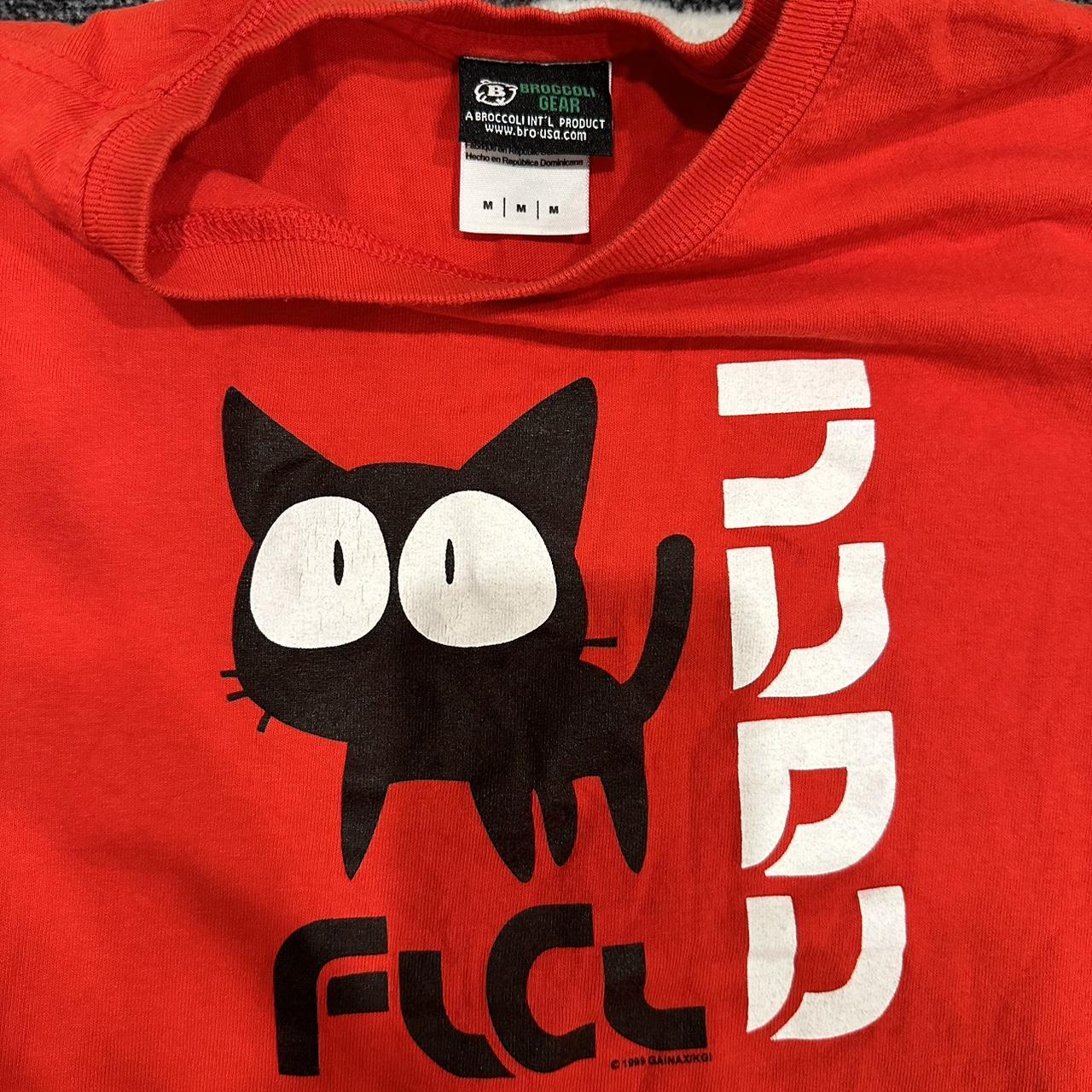 Vintage 90s 1999 FLCL Fooly Cooly Anime red cat...