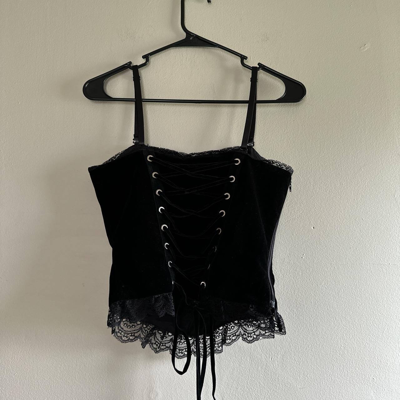 Dark in love coffin corset top Size xsmall brand... - Depop