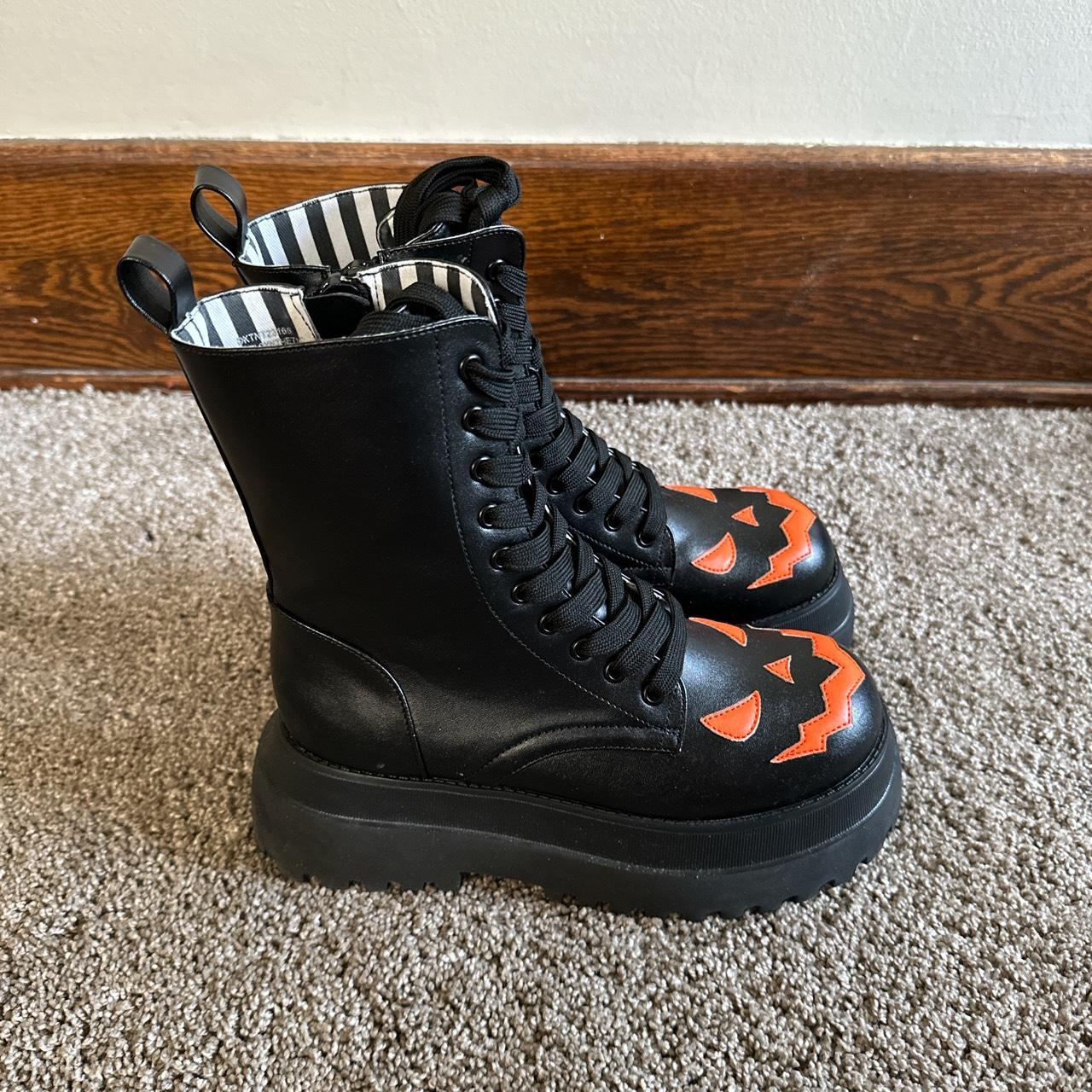 Dolls kill hot sale orange boots