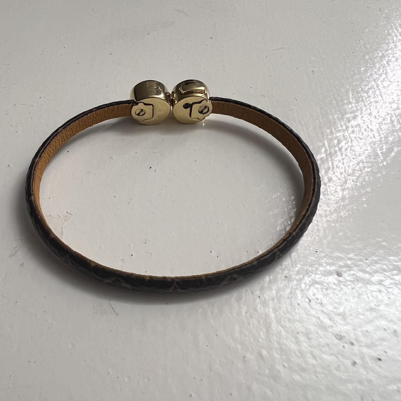 Louis Vuitton Historic Mini Monogram Bracelet. Sz. 17 - Depop