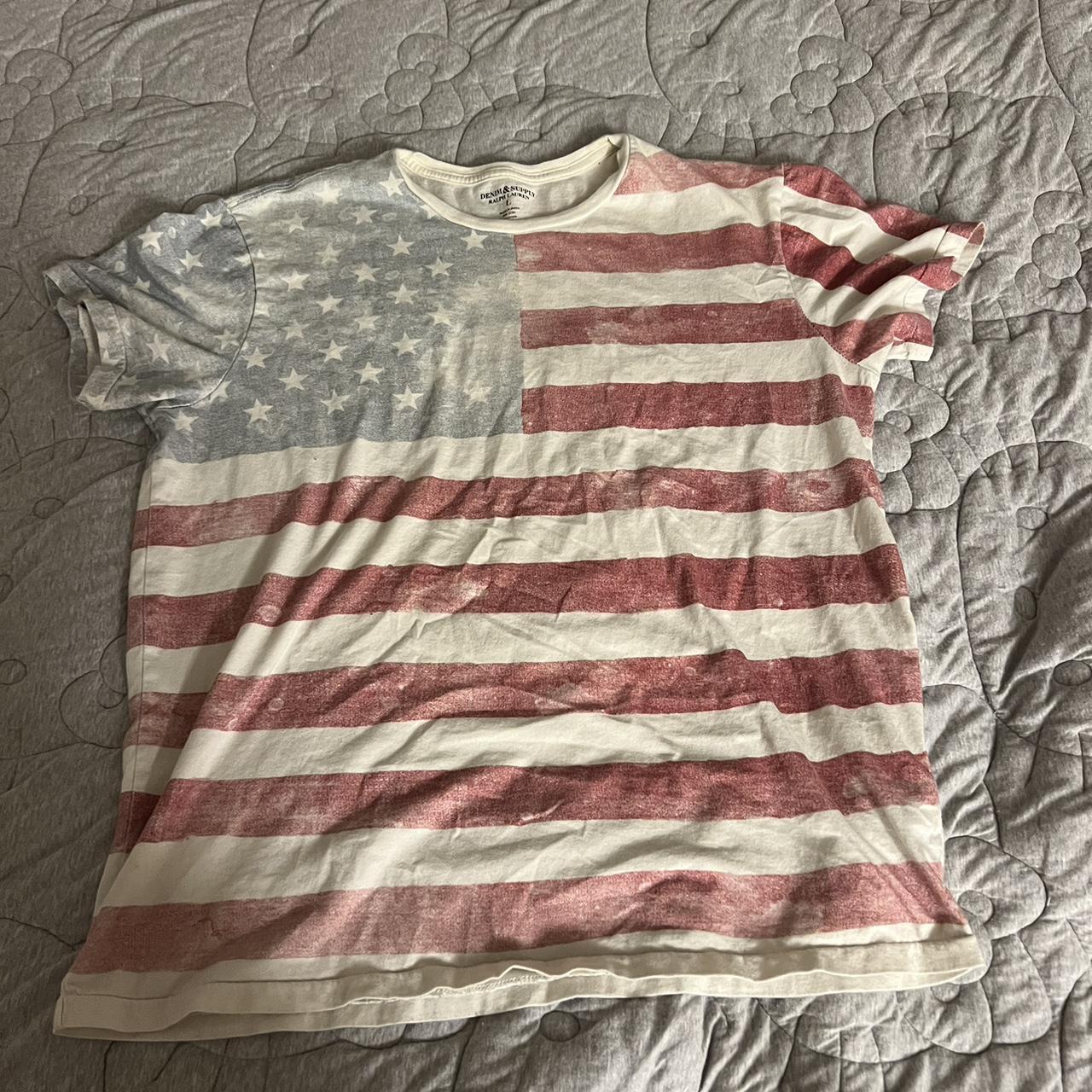 Americana Ralph Lauren Denim & Supply American Flag... - Depop