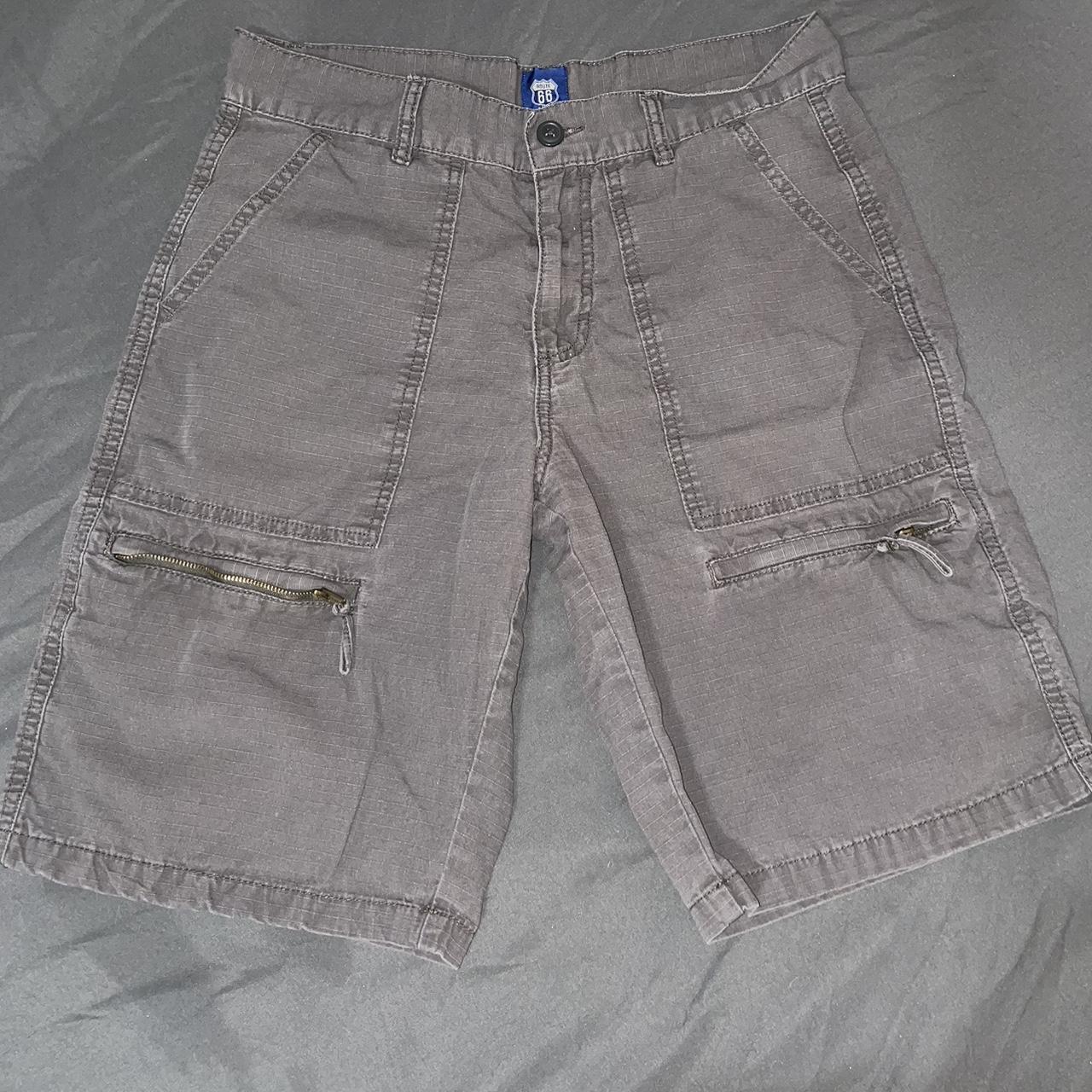 route 66 khaki cargo shorts W 32 - Depop