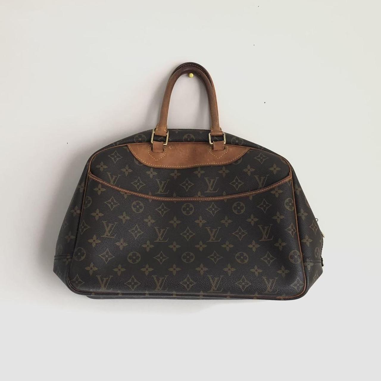 Louis Vuitton Deauville Monogramed Brown/Tan Top Handle Tote, VTG,  AUTHENTIC