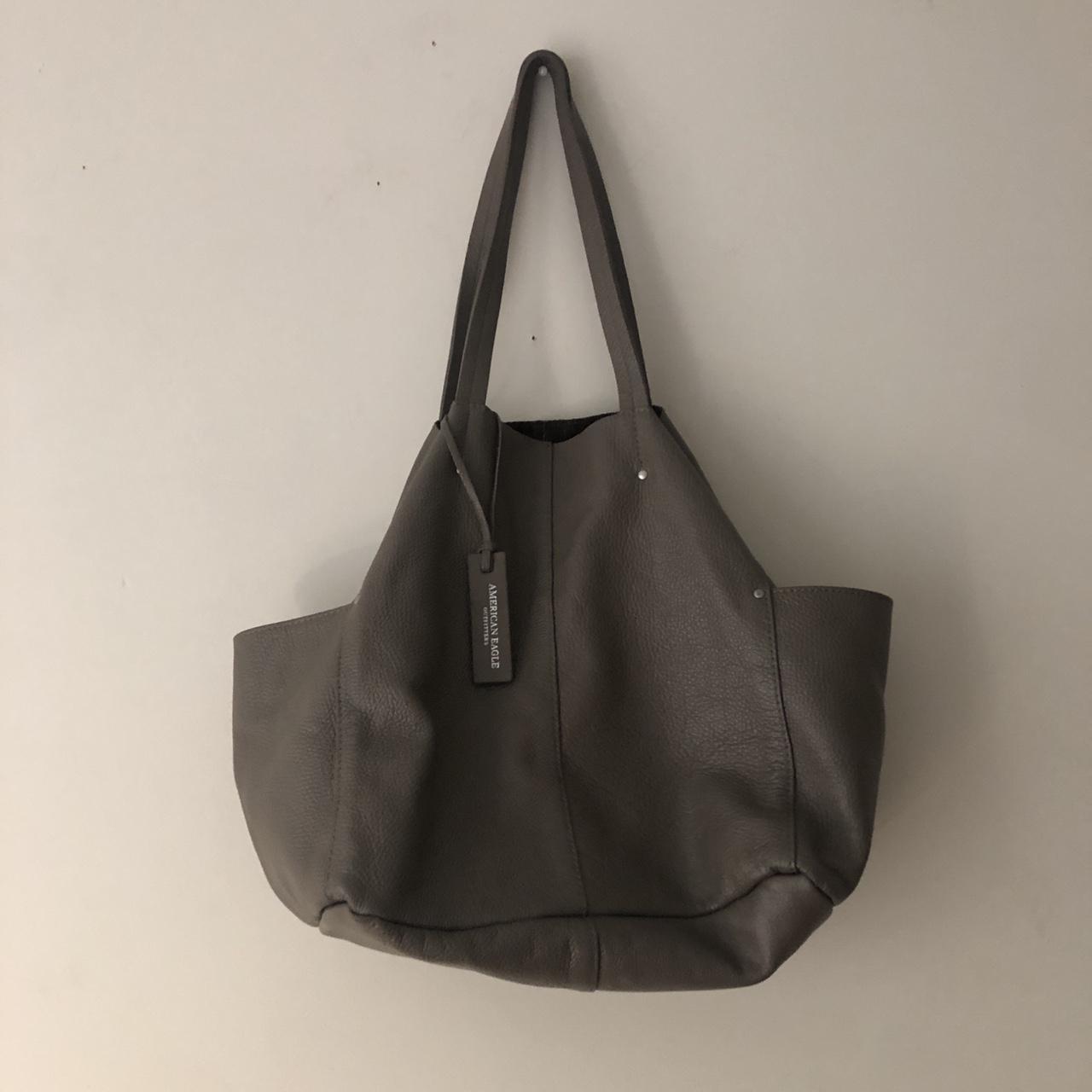 American eagle leather tote hotsell