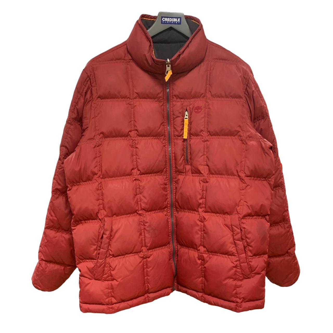 Red timberland deals coat