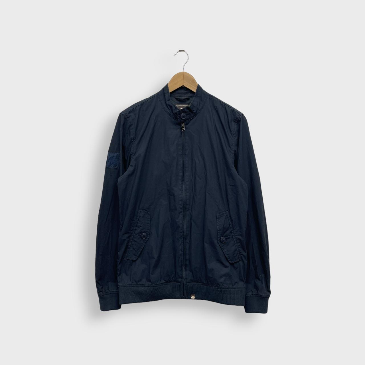 Pretty Green Navy Zip Jacket Size Depop