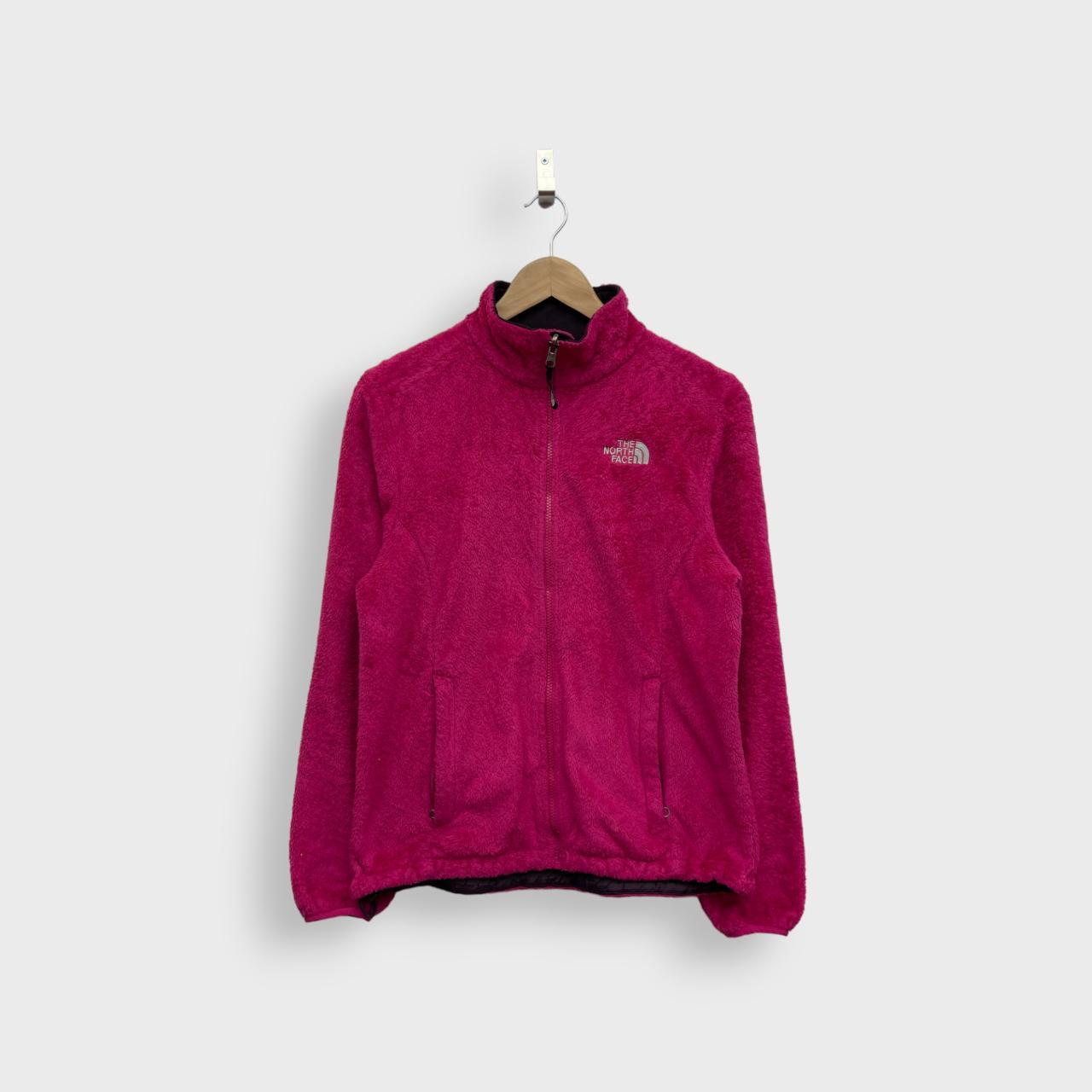 The North Face Pink Fluffy Fleece Size Depop